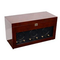 Savoy Burlwood Triple Watch Winder with Storage